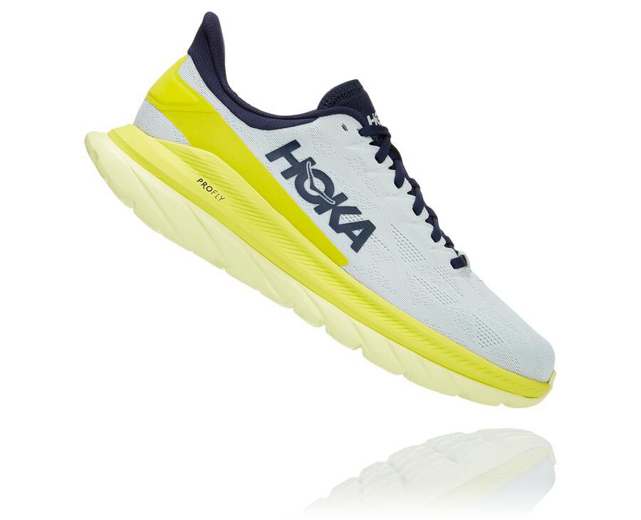 Hoka One One Koşu Ayakkabısı Erkek Beyaz - Mach 4 - KW6745130